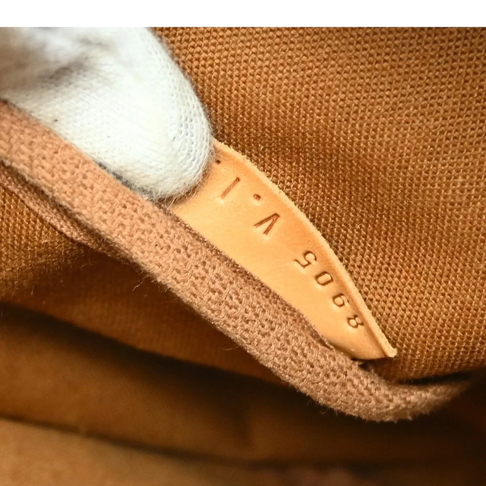 Louis Vuitton Brown Tan Messenger Bag with Monogram Canvas - Picture 6 of 6